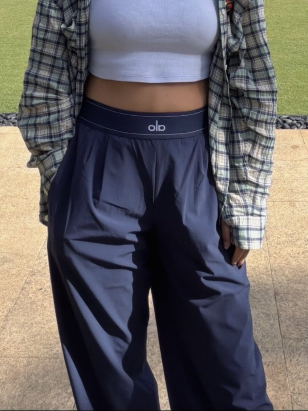 NWT🎆ALO Yoga Suit Up Trouser Navy Blue💙 (Regular)